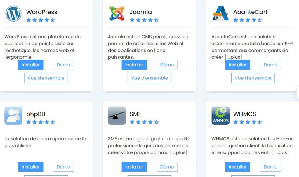 cms un clic instalation gratuite